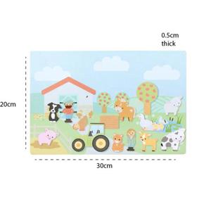 Orange Tree Toys Farmyard Magnetic Picture Board